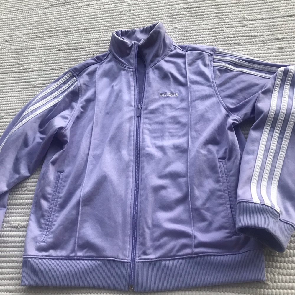 PURPLE MED ADIDAS JACKET